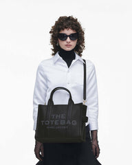 The Leather Medium Tote Bag Black