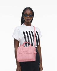 The Leather Small Tote Bag Ribbon Pink