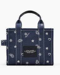 The Bandana Canvas Small Tote Bag Navy Multi