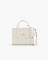 The Leather Small Tote Bag Cotton/Silver