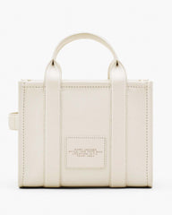 The Leather Small Tote Bag Cotton/Silver
