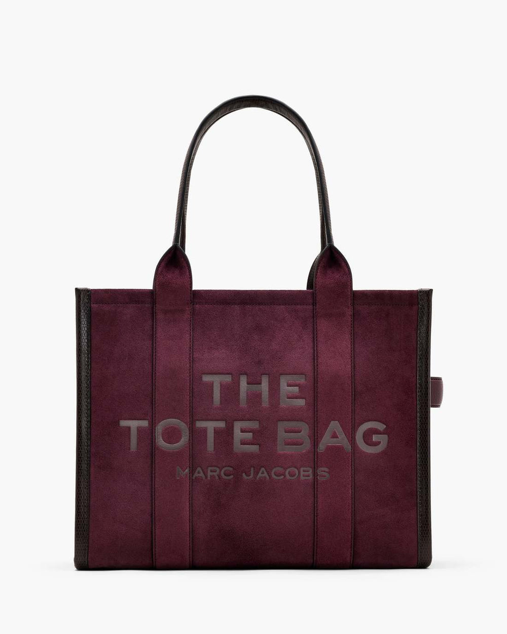 The Suede Large Tote Bag Dark Plum