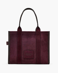 The Suede Large Tote Bag Dark Plum