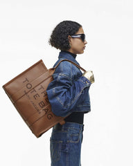 The Leather Large Tote Bag Argan Oil