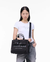 The Cargo Canvas Medium Tote Bag Black