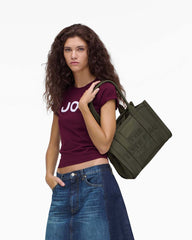 The Puffy Nylon Medium Tote Bag Army Green