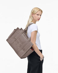The Puffy Nylon Large Tote Bag Cement