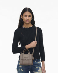 The Leather Crossbody Tote Bag Cement