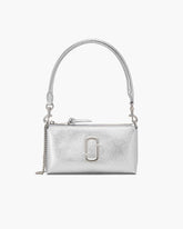 The Metallic Snapshot Convertible Shoulder Bag Silver