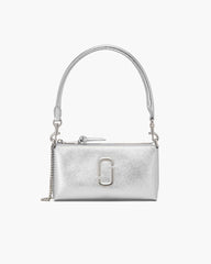 The Metallic Snapshot Convertible Shoulder Bag Silver