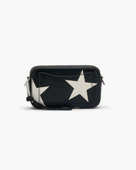 The Star Patchwork Leather Snapshot Black/White