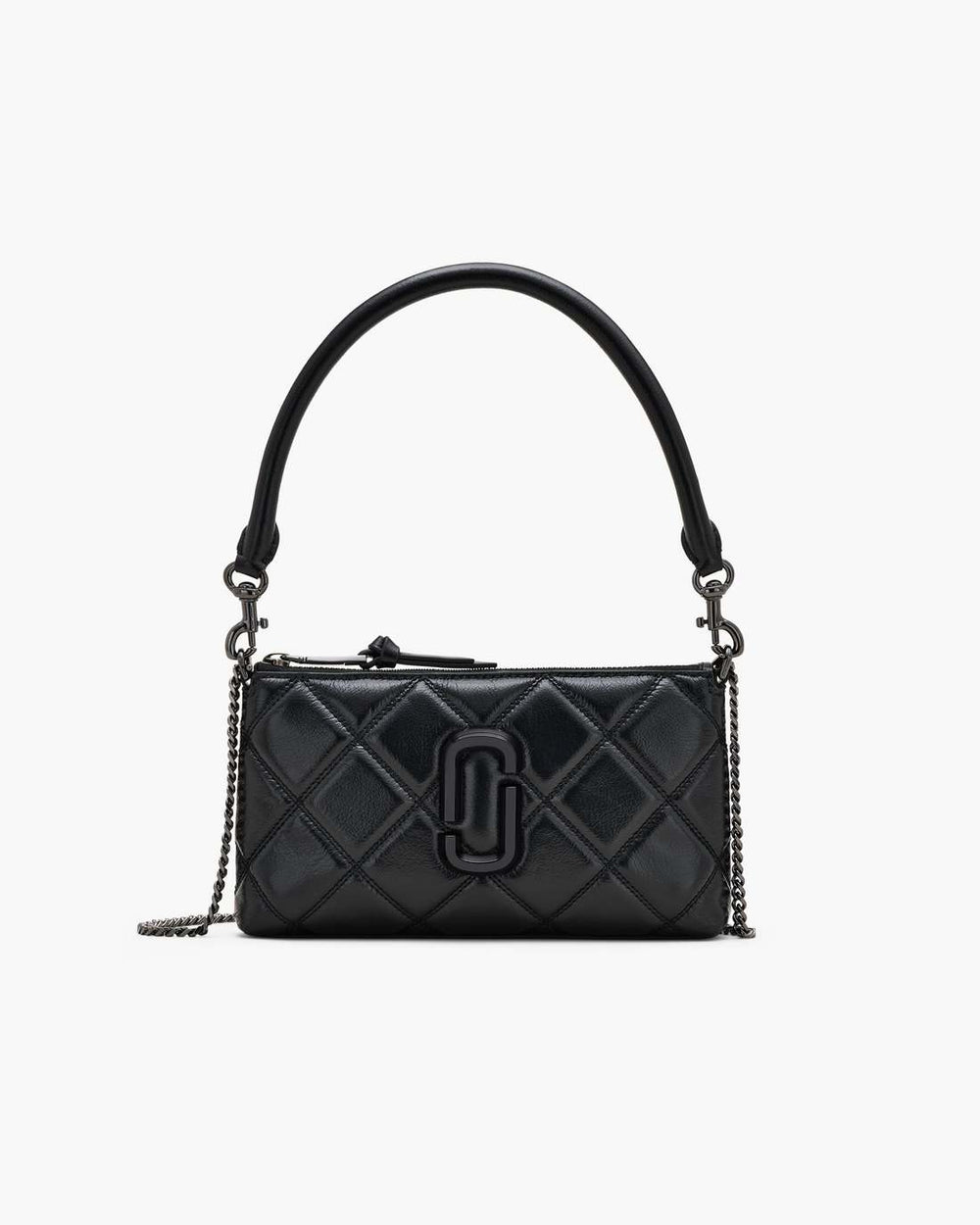 The Quilted Snapshot Convertible Shoulder Bag Black