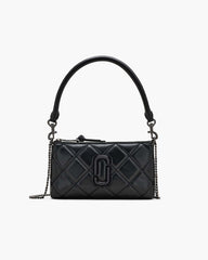The Quilted Snapshot Convertible Shoulder Bag Black