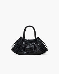 The Croc Cristina Small Satchel Black
