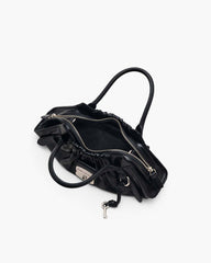 The Croc Cristina Small Satchel Black