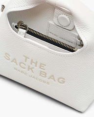 The Micro Crossbody Sack Bag White