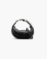 The Crinkle Patent Party Bag Black