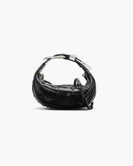 The Crinkle Patent Party Bag Black