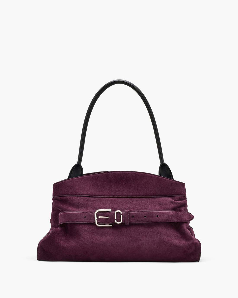 The Suede Dakota Satchel Dark Plum