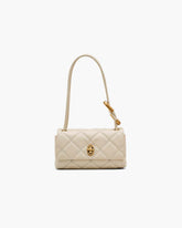 The Quilted Mini Dual Shoulder Bag Cloud White