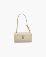The Quilted Mini Dual Shoulder Bag Cloud White