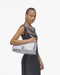 The Metallic Large Dual Bag Silver