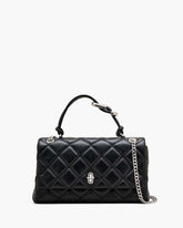The Quilted Dual Convertible Shoulder Bag Black