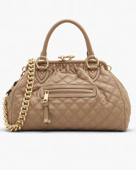 Re-Edition Quilted Leather Stam Bag Camel
