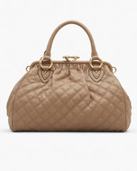 Re-Edition Quilted Leather Stam Bag Camel