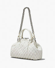 Re-Edition Quilted Leather Stam Bag Cloud White