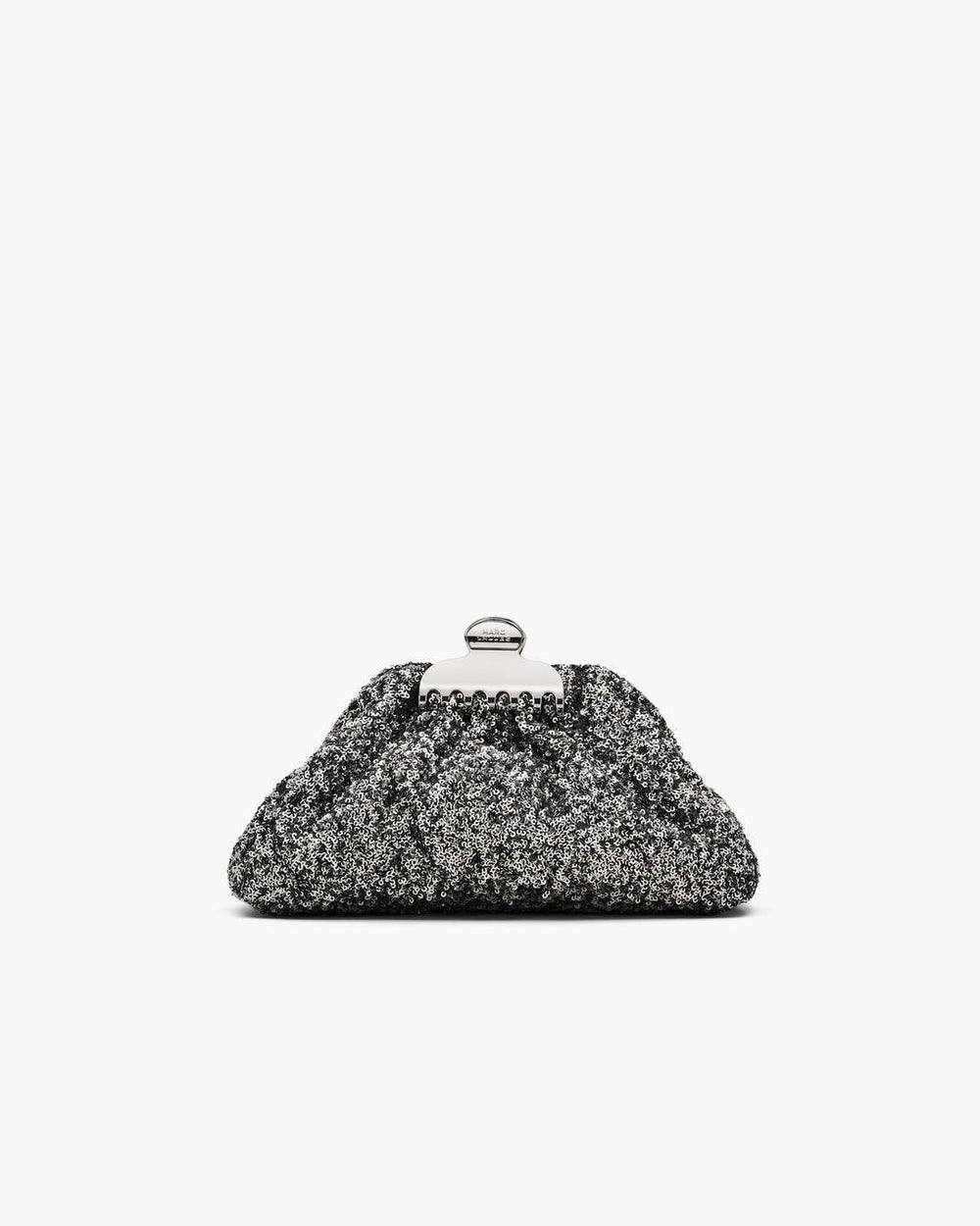 The Sequin Glam Small Clutch Silver