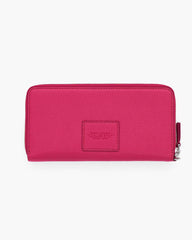 The Leather Continental Wallet Raspberry Pink