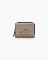 The Leather Mini Compact Wallet Cement