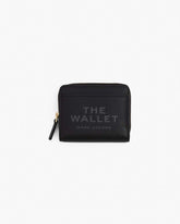 The Leather Mini Compact Wallet Black