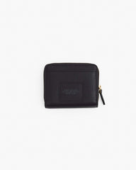 The Leather Mini Compact Wallet Black
