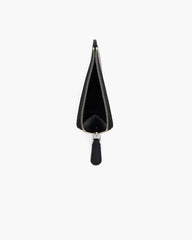 The Everyday Top Zip Charm Wallet Black