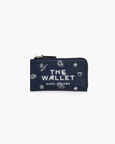 The Bandana Top Zip Multi Wallet Navy Multi