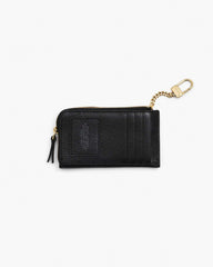 The Leather Top Zip Multi Wallet Black