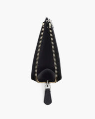 The Everyday Top Zip Wallet Black