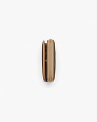 The Leather Mini Compact Wallet Camel