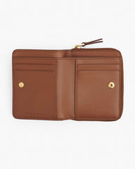 The Leather Mini Compact Wallet Argan Oil