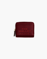 The Leather Mini Compact Wallet Cherry