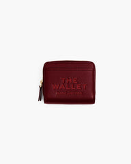 The Leather Mini Compact Wallet Cherry