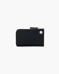 The Top Zip Charm Wallet Black