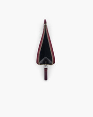 The Top Zip Charm Wallet Dark Plum