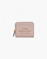 The Leather Mini Compact Wallet Rose