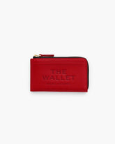 The Leather Top Zip Multi Wallet True Red