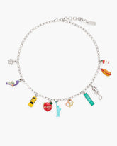 The City Charm Necklace New York Silver/Multi