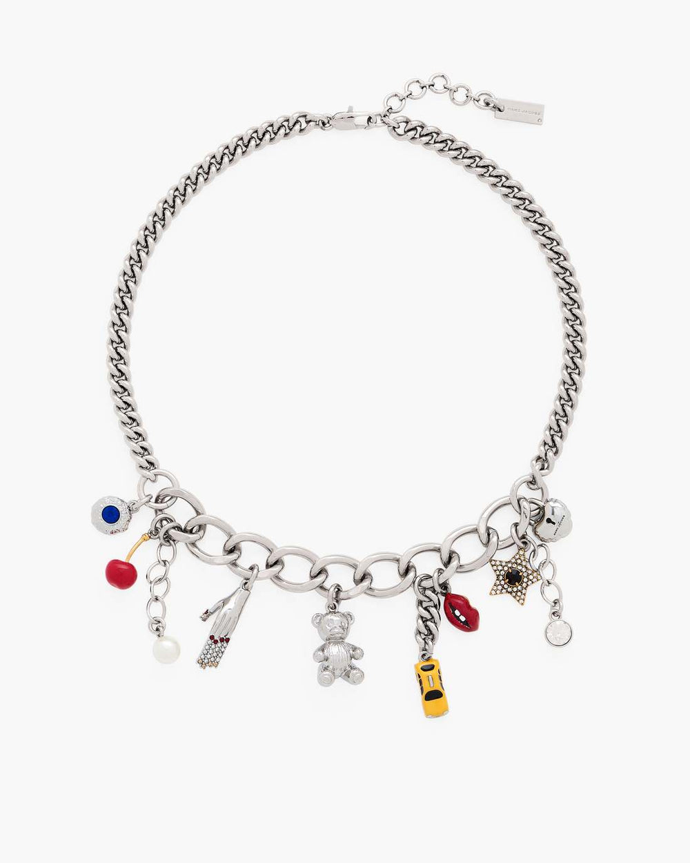 The Trinket Charm Necklace Silver/Multi