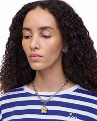 The Daisy Puzzle Necklace Silver/Multi